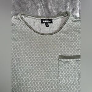 Express Men's Gray Diamond Tee